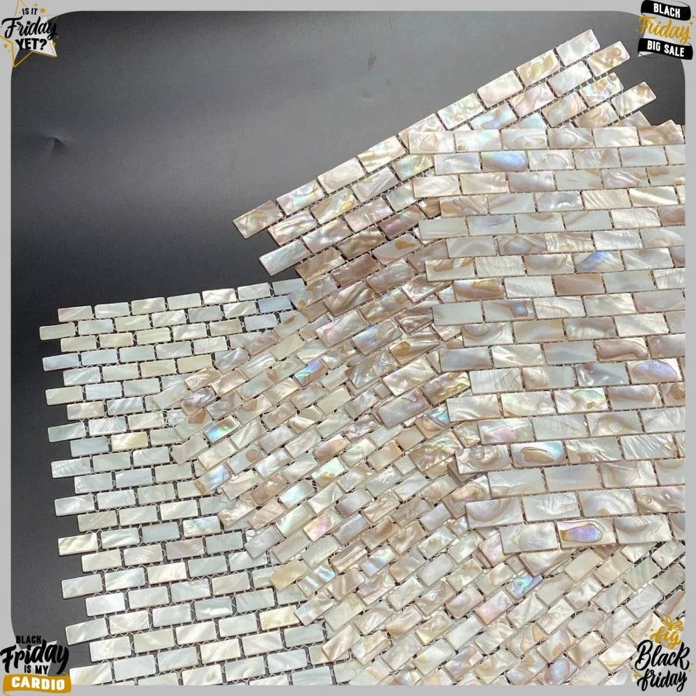 1pc mother of pearl natural shell mosaic kitchen backsplash wallpaper tile bathroom background decorative wall tile Wholesale